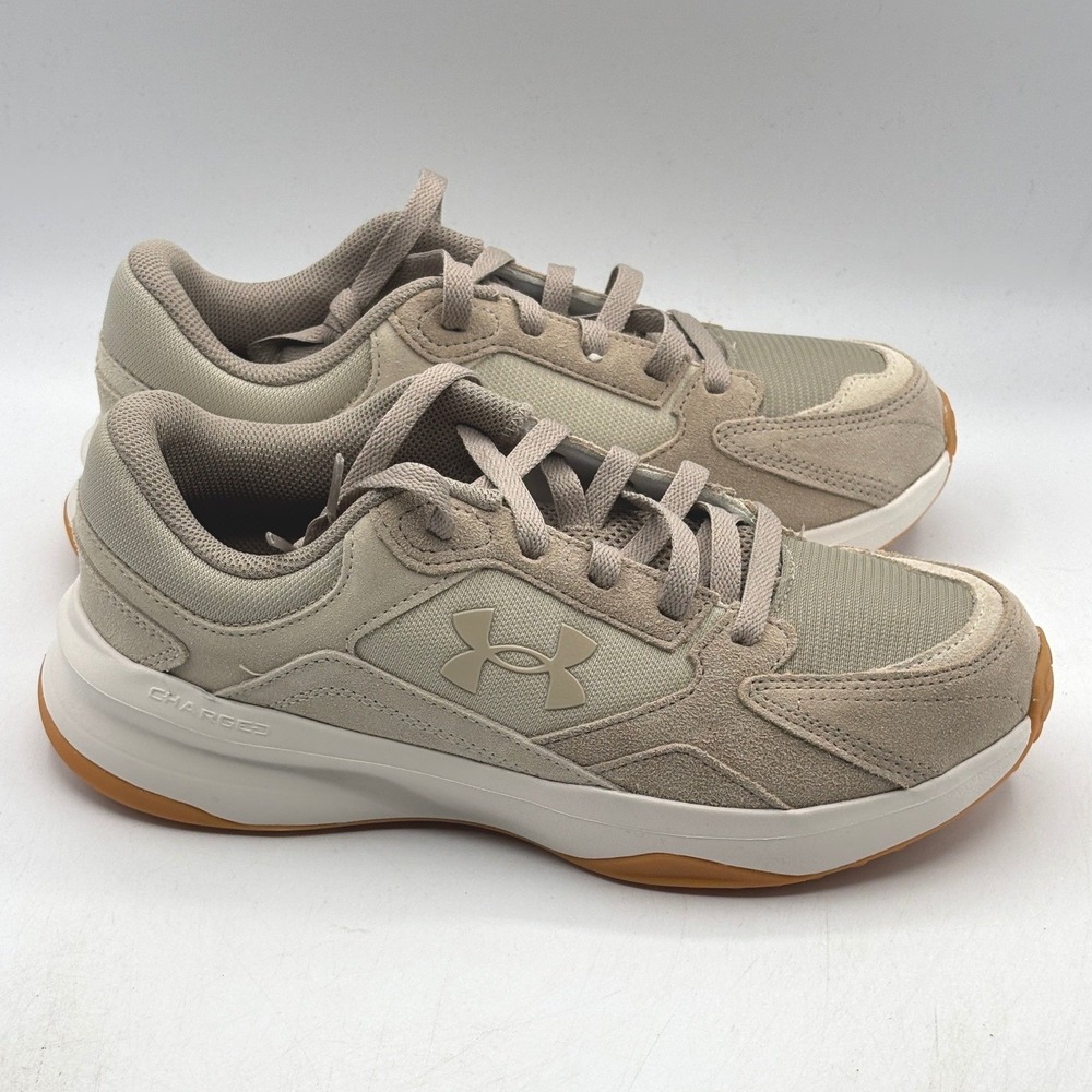 Under Armour UA Edge Suede Shoes Mens Size 8 Brown Athletic 3027731-201